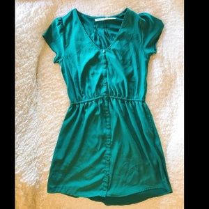 Emerald green Urban dress with pockets!